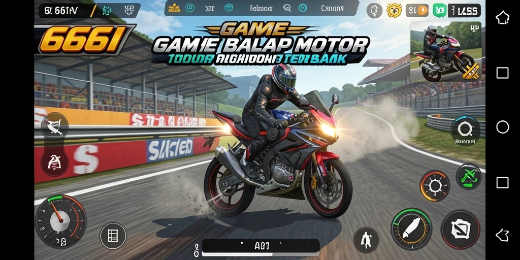 Screenshot gameplay 666I menampilkan momen balap yang seru dan grafis memukau.