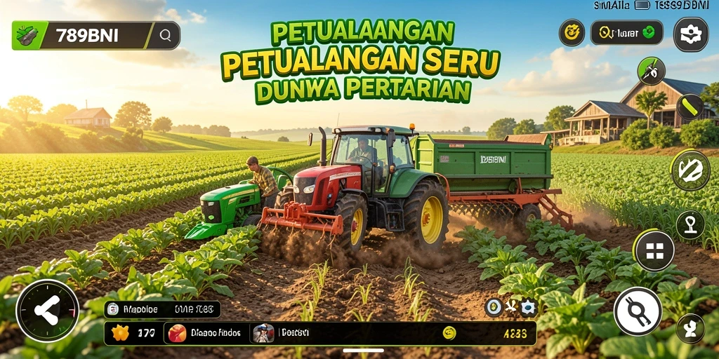 Tampilan gameplay seru dalam dunia pertanian 789BNI.
