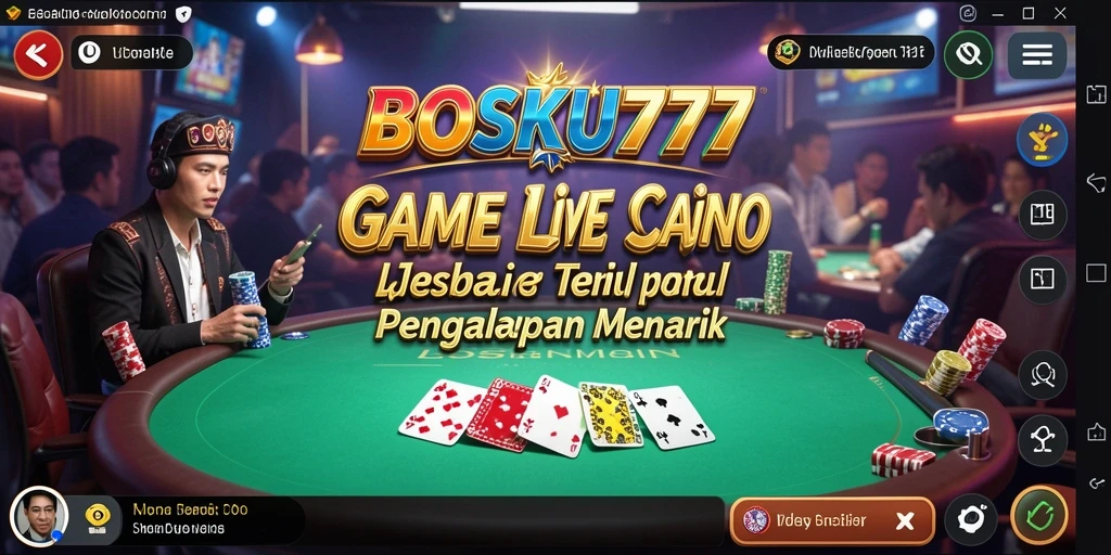 Tampilan gameplay Live Casino yang menarik dan interaktif.