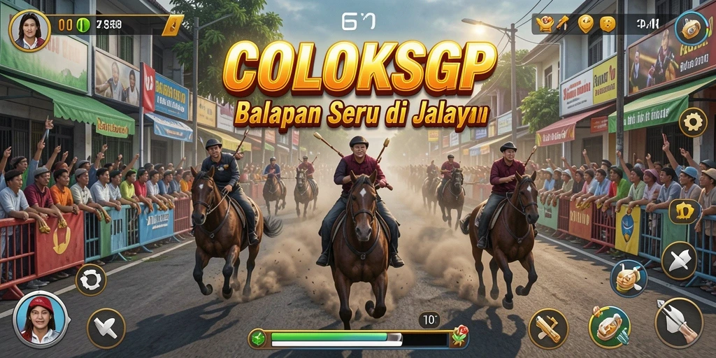 Tampilan menakjubkan dari gameplay balapan di COLOKSGP.