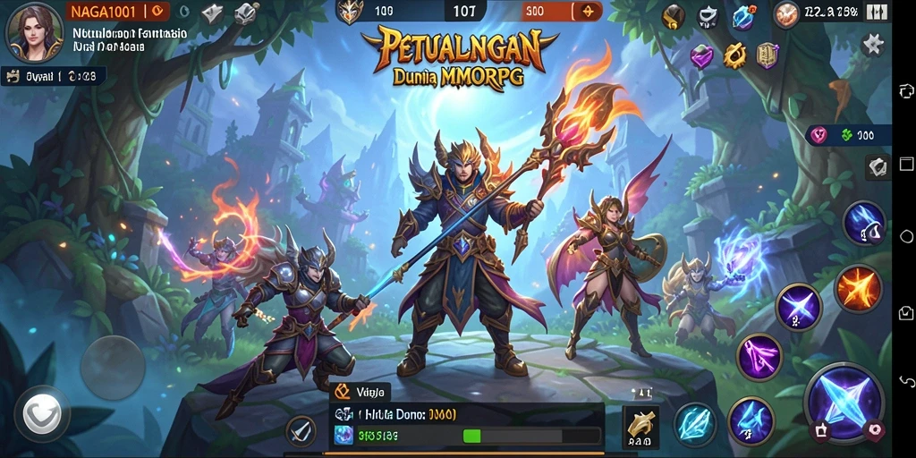 Tampak aksi seru dalam gameplay <strong>NAGA1001</strong> di dunia MMORPG.