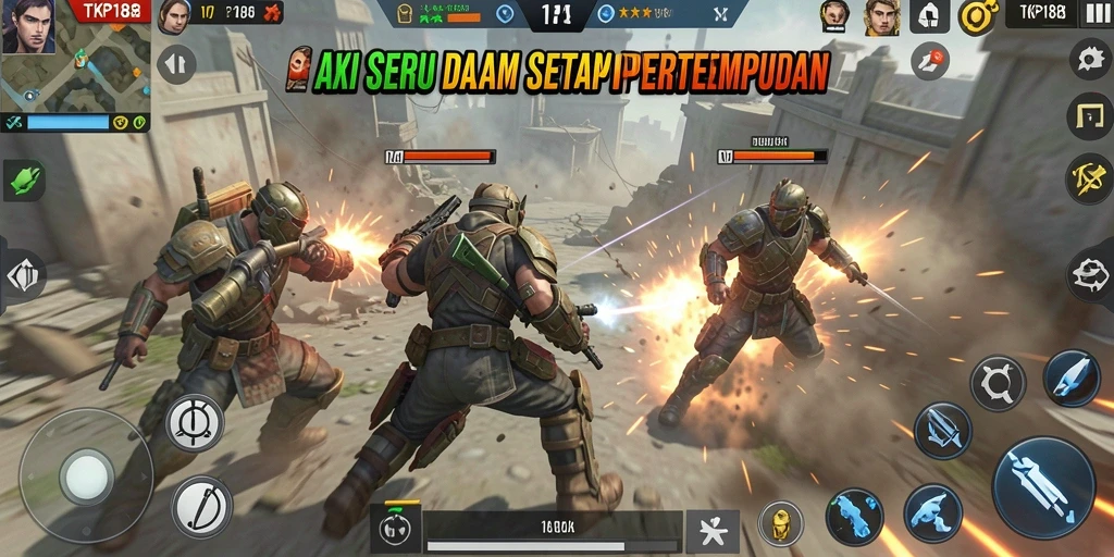 Screenshot TKP188 menampilkan pertarungan seru dengan grafis yang memukau.