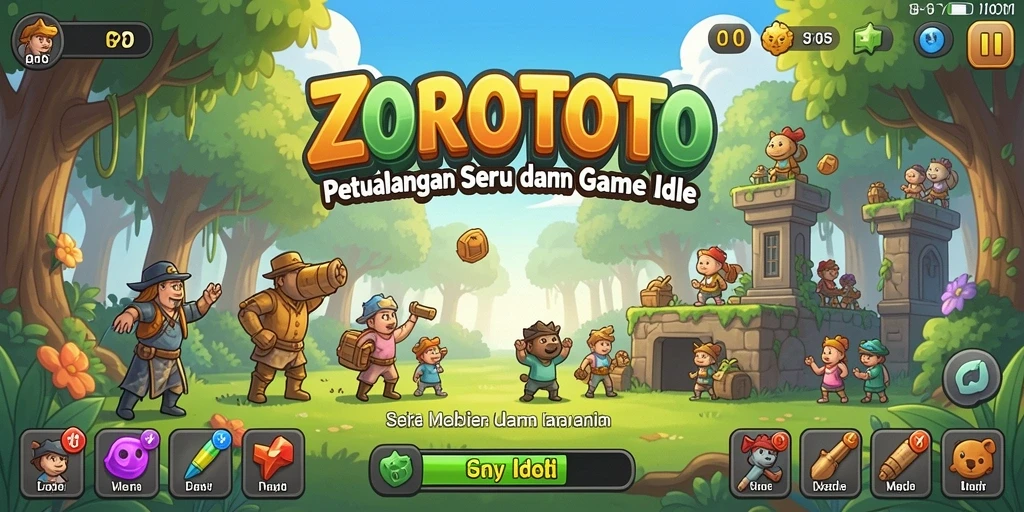 Tampilan gameplay ZOROTOTO yang menawan dan menarik.